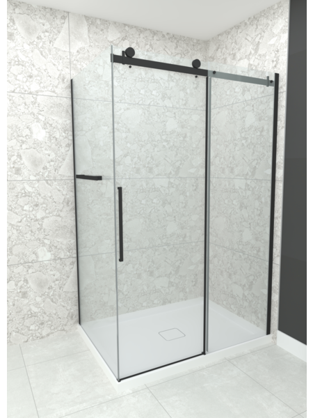 Luho Quartz Series Matte Black Reversible Shower Set