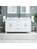 60'' double freestanding vanity Dunn White Series