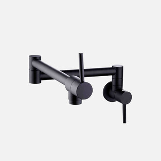 Wall-mounted pot filler with two handles Isa Collection