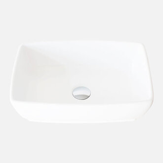 White porcelain vessel sink 19'' ST-220
