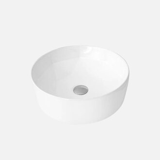 White porcelain vessel sink 16'' ST-228