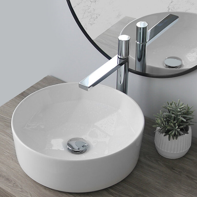 Vasque en porcelaine Blanc 16'' ST-228