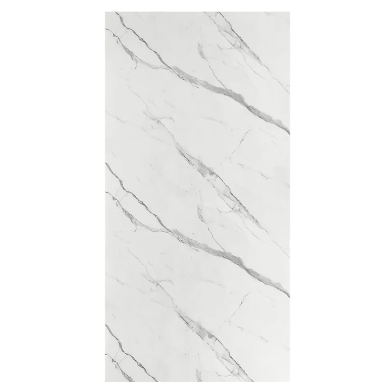 PVC shower wall Calacatta Grigio 3'x8' 5mm