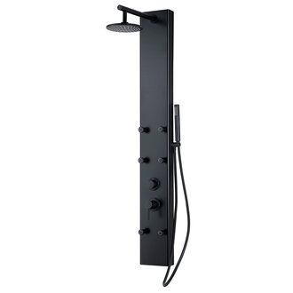 Elias ​​Series Matte Black Shower Column