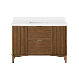 Freestanding vanity Walnut Hally Collection