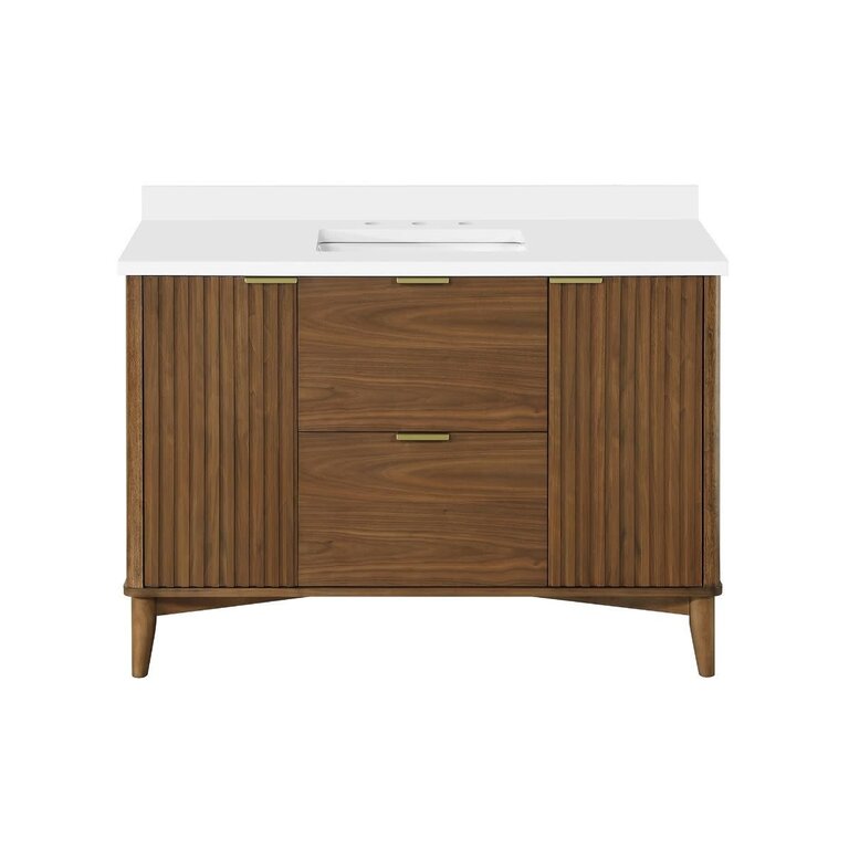 Freestanding vanity Walnut Hally Collection