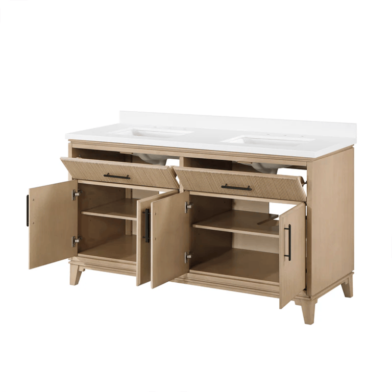 Vanité sur pied 60'' double Collection Eddy