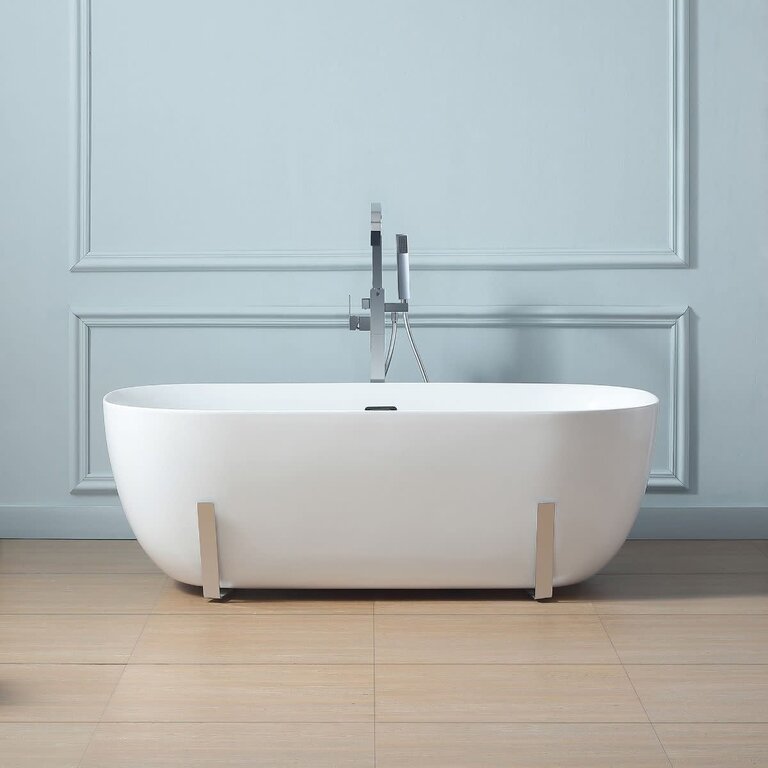 Briana 63'' Freestanding Bath Chrome