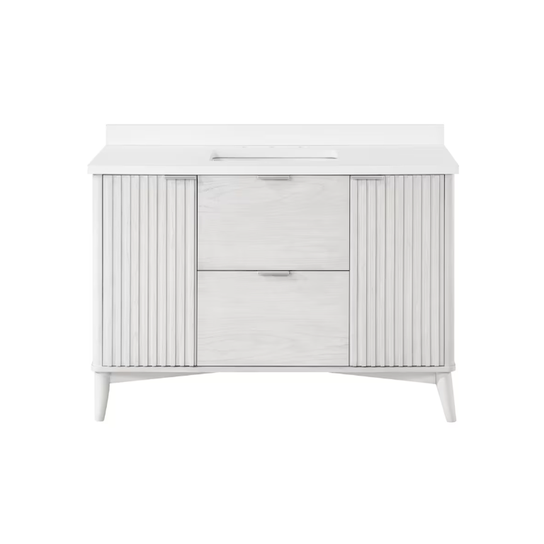 Freestanding vanity Hally Collection 48'' Simple White