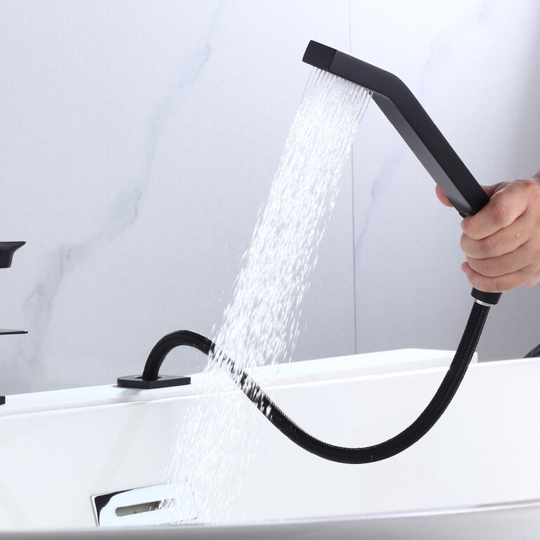 4-Piece Roman Bath Faucet Elena Akuaplus Collection