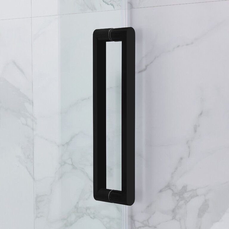 Shefford Series 48'' Matte Black Shower Door