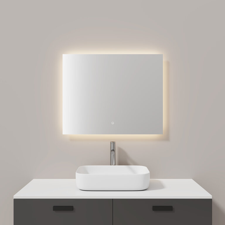 Ray Collection Rectangular Horizontal Integrated LED Lighted Mirror