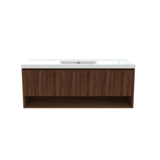 Wall-mounted vanity Florence Walnut Collection