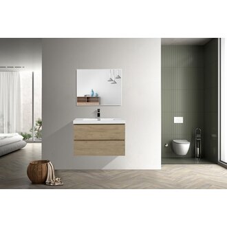 Vanité simple 42'' Dalia "2 boites" Dark Oak