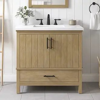 Vanité sur pied Collection Marlo Chêne Antique 36" Vanité sur pied Collection Marlo Chêne Antique 36"