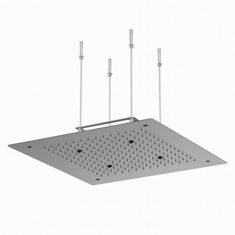 Tête de pluie 24x16 Rectangulaire Chrome