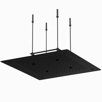 Tête de pluie murale 24x16 Rectangulaire noir Tête de pluie murale 24x16 Rectangulaire noir