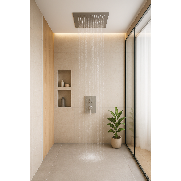 Tête de pluie 24x16 Rectangulaire stainless