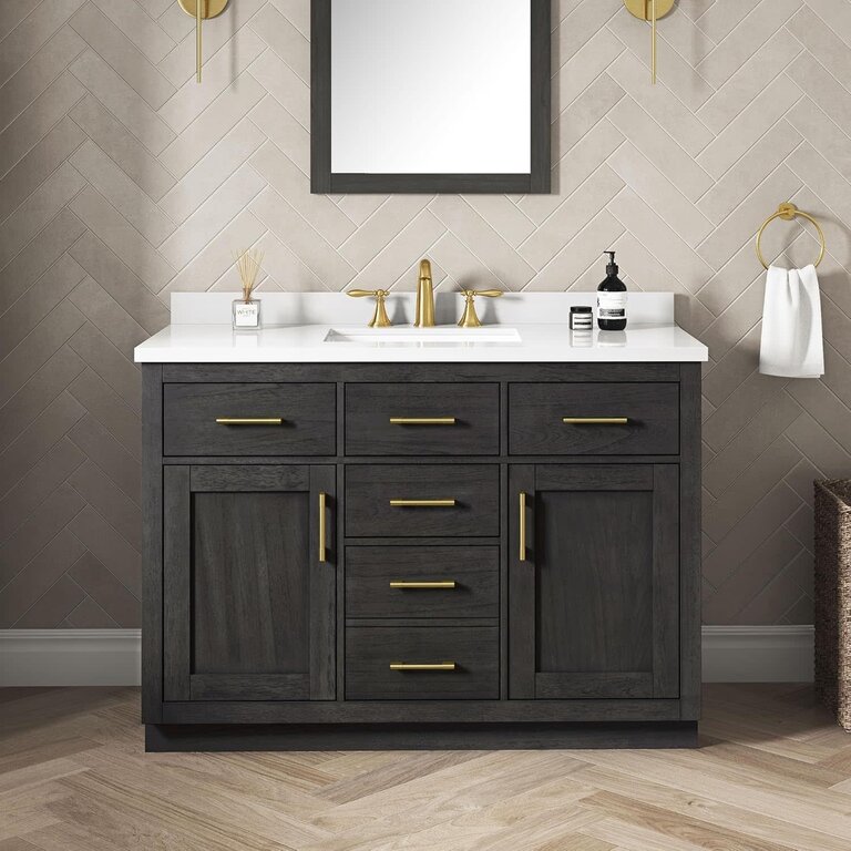 Vanity sur pied Collection Alison Black 42'' Single