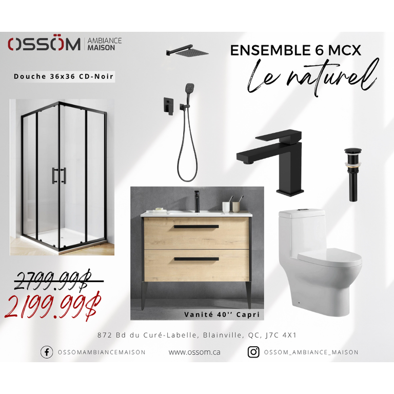 Ensemble 6 MCX Le naturel