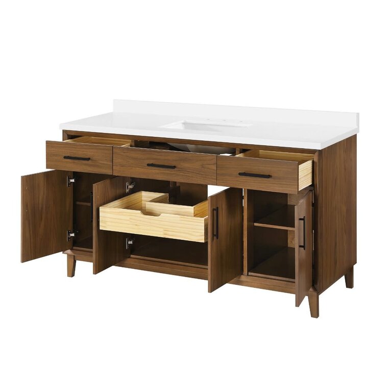 Vanité Noah 60'' Noyer clair