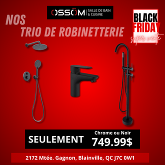 Trio Robinetterie Gabriella Black Friday