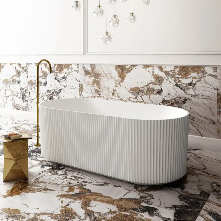 Valencia Freestanding Groove Bath