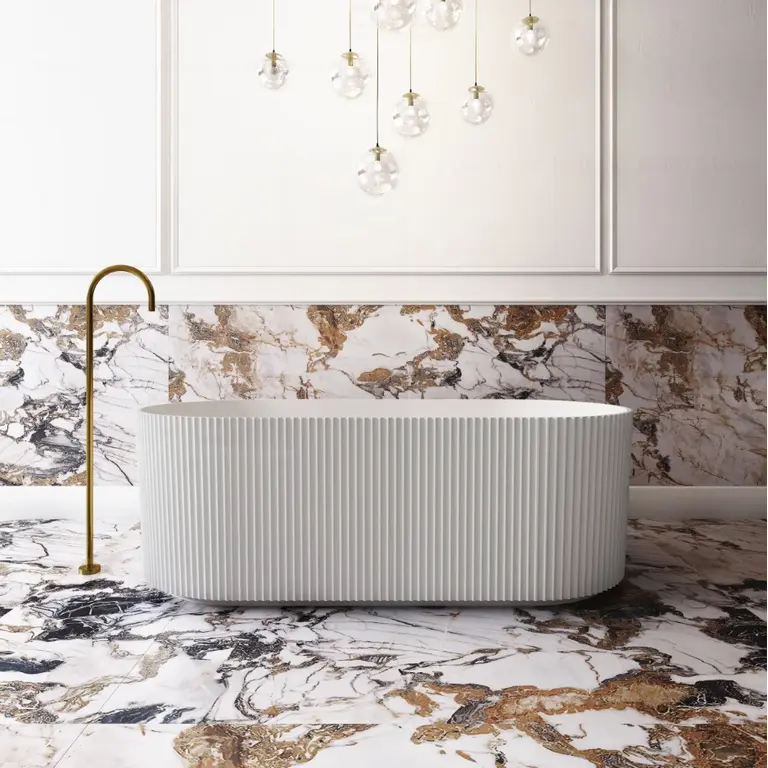 Valencia Freestanding Groove Bath