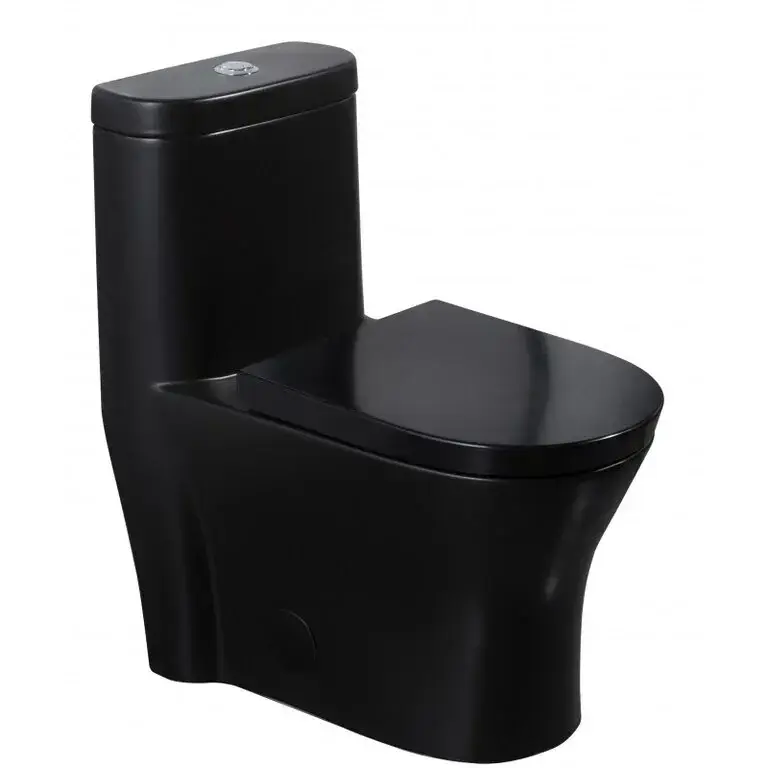 One-Piece Toilet Black Monaco