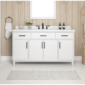 Vanité Noah 60'' Blanc Pure