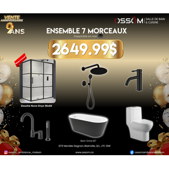 Ensemble 7 Morceaux Matte Black
