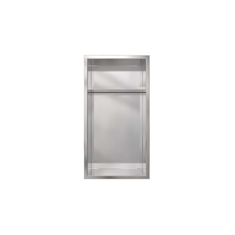Niche Stella Stainless Steel 12x24 avec tablette haute