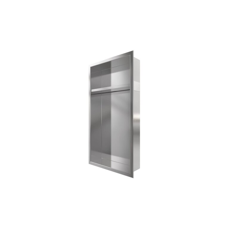 Niche Stella Stainless Steel 12x24 avec tablette haute