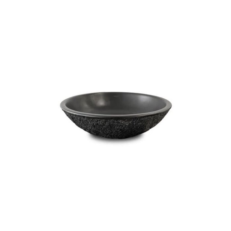Vessel Sink Matte Black piedra 16''