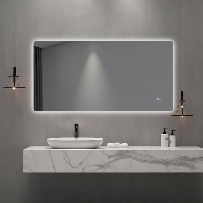 Mirror DEL Antibué Aurelia 60''x28''