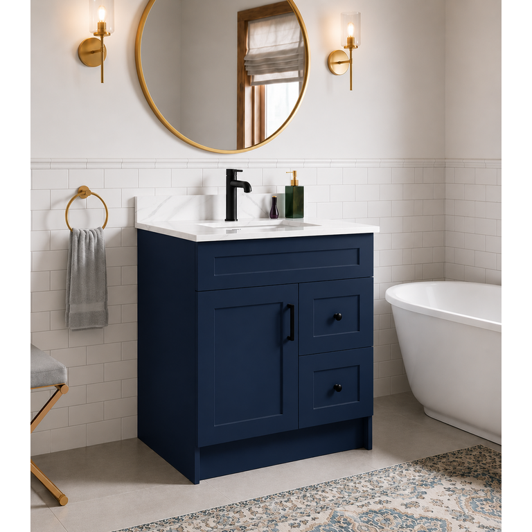 Vanité sur pied Collection Rosy Bleu