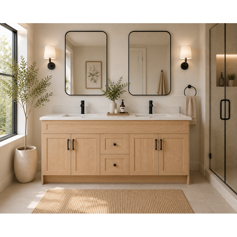 Vanité sur pied Collection Livia Oak