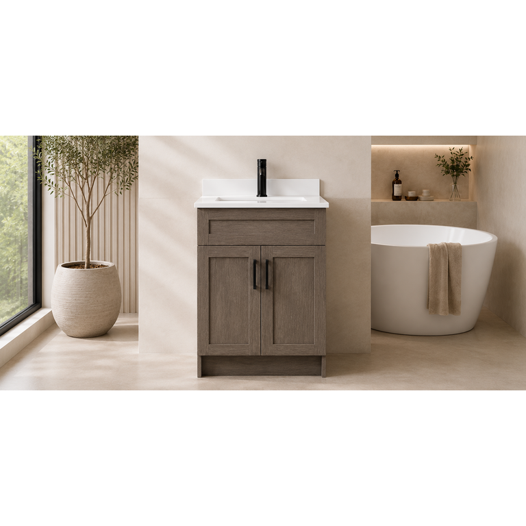 Vanité sur pied Collection Livia Dark Oak