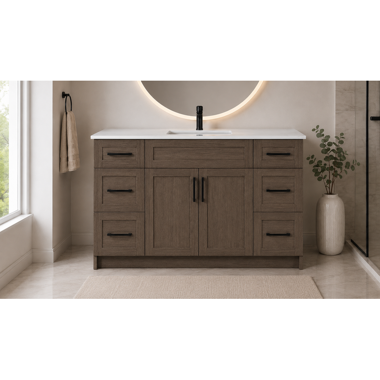 Vanité sur pied Collection Livia Dark Oak