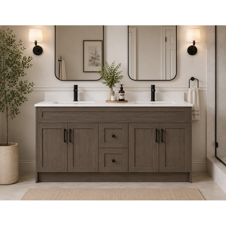 Vanité sur pied Collection Livia Dark Oak