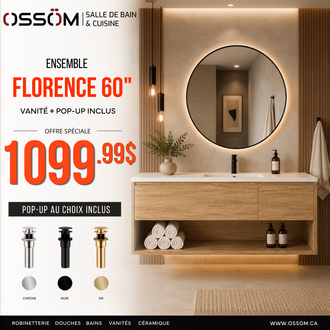 Ensemble vanité Florence 60'' - pop-up inclus