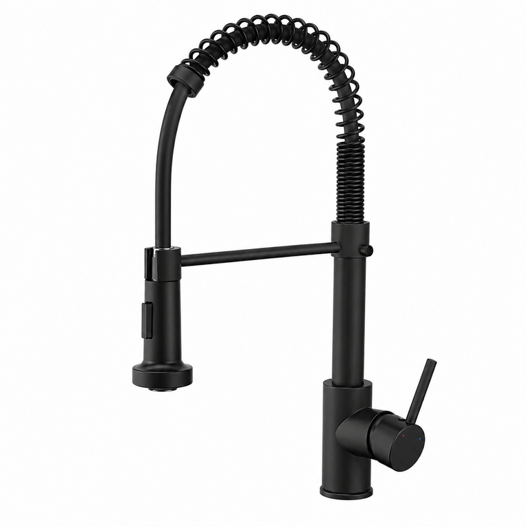 Matte Black Pull-Out Kitchen Faucet CDC 77124