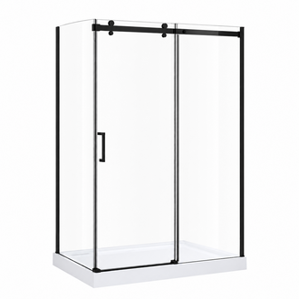 Ensemble de douche réversible noir série Quartz Jade