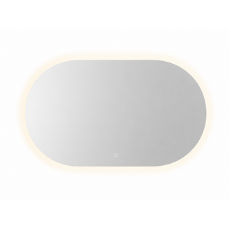 Aura Collection Oval Horizontal Integrated LED Lighted Mirror