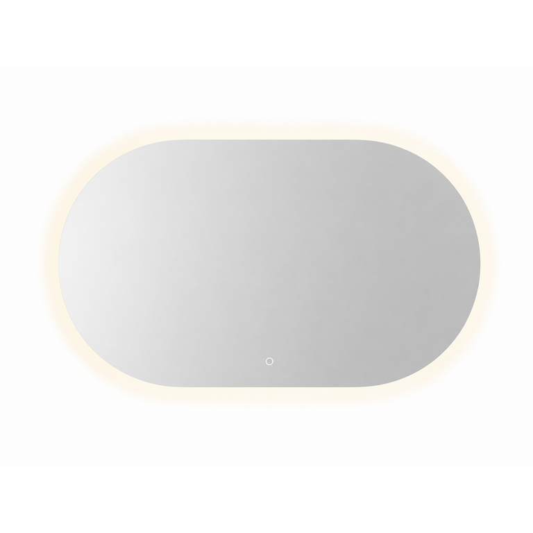Aura Collection Oval Horizontal Integrated LED Lighted Mirror