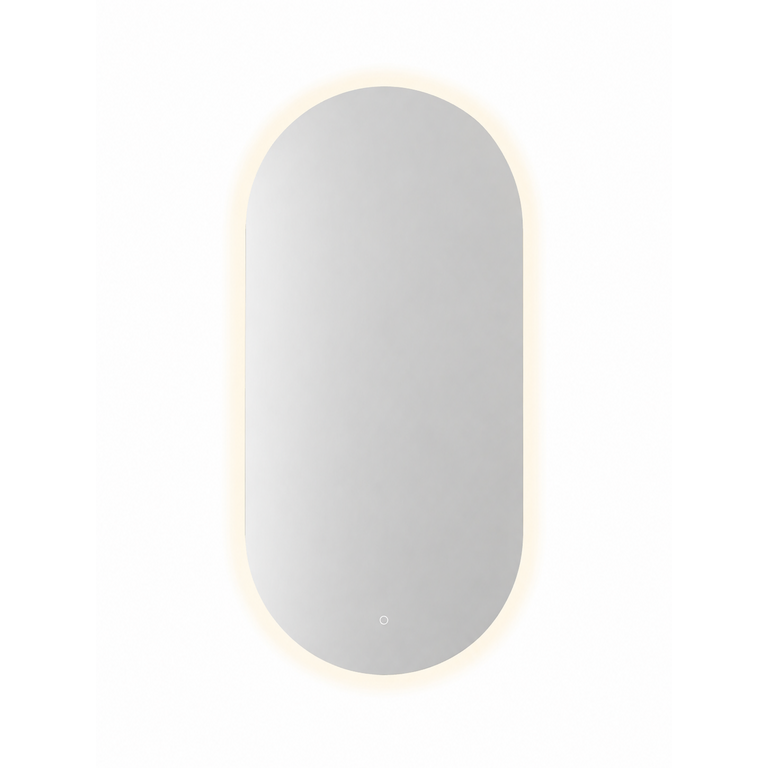Aura Collection Oval Vertical Integrated LED Lighted Mirror