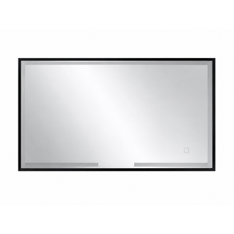 AMC Rectangular LED Mirror with Square Black Borders