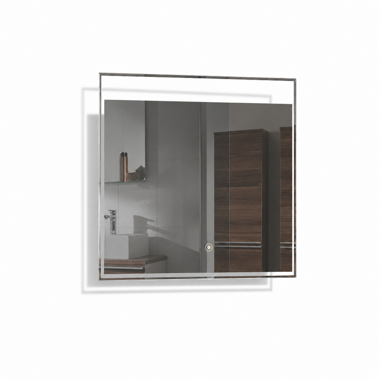 Mirror with integrated LED lighting