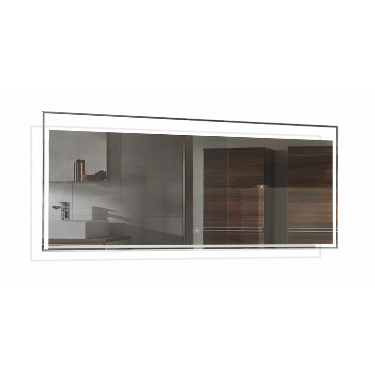Mirror with integrated LED lighting