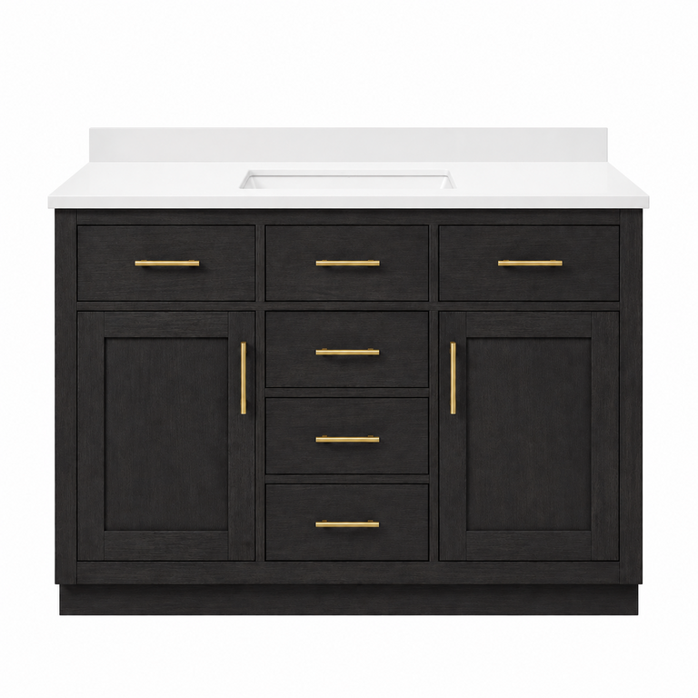 Vanity sur pied Collection Alison Black 42'' Single
